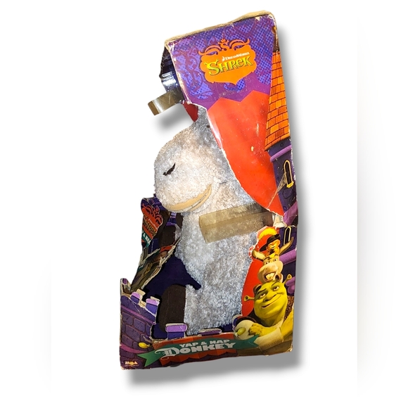 RARE 2007 SHREK THE THIRD YAP & NAP DONKEY 13" TALKING PLUSH TOY - Picture 2 of 4